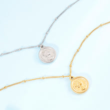 Load image into Gallery viewer, Stainless Steel Coin Pendant Necklace
