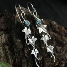 Load image into Gallery viewer, Ivy Leaf Alloy Dangle Earrings
