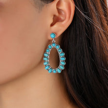 Load image into Gallery viewer, Artificial Turquoise Earrings
