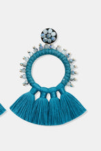 Load image into Gallery viewer, Bead Detail Tassel Dangle Earrings
