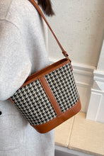 Load image into Gallery viewer, Houndstooth PU Leather Shoulder Bag
