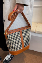 Load image into Gallery viewer, Houndstooth PU Leather Shoulder Bag
