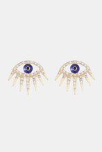 Load image into Gallery viewer, Evil Eye Rhinestone Dangle Earrings
