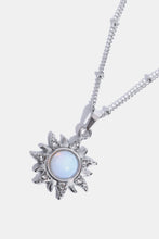 Load image into Gallery viewer, Opal Sun Pendant Stainless Steel Necklace
