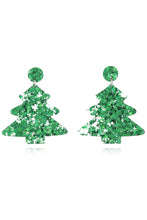 Load image into Gallery viewer, Christmas Tree Acrylic Earrings
