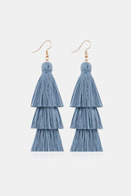 Load image into Gallery viewer, Triple-Layer Tassel Dangle Earrings
