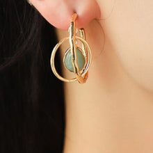 Load image into Gallery viewer, Geometric Teardrop Shape Alloy Earrings
