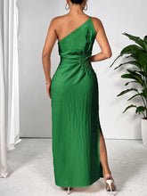 Load image into Gallery viewer, Slit One Shoulder Sleeveless Maxi Dress
