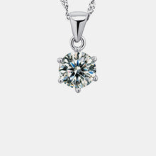 Load image into Gallery viewer, Platinum-Plated Artificial Gemstone Pendant Necklace
