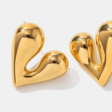 Load image into Gallery viewer, Heart Shape Stainless Steel Stud Earrings
