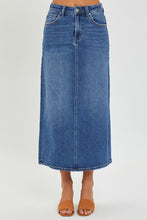 Load image into Gallery viewer, RISEN High Rise Back Slit Denim Skirt
