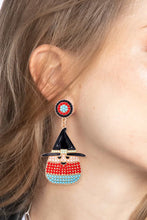 Load image into Gallery viewer, Witch&#39;s Hat Shape Synthetic Pearl Dangle Earrings
