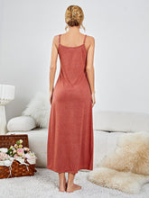 Load image into Gallery viewer, Scoop Neck Spaghetti Strap Night Dress
