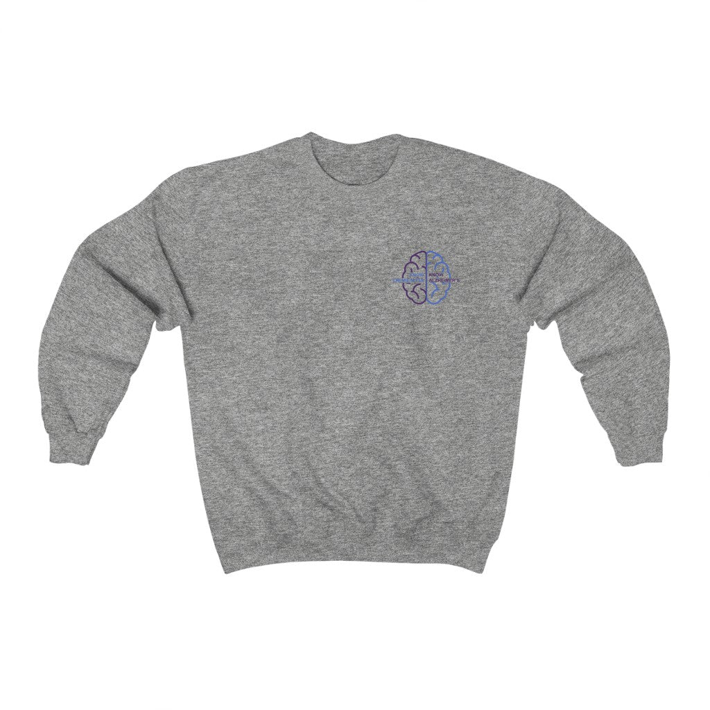 Male Crewneck Sweatshirt - Know Dementia | Know Alzheimer’s