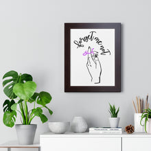 Load image into Gallery viewer, Framed Vertical White Poster - Forget me (k)Not
