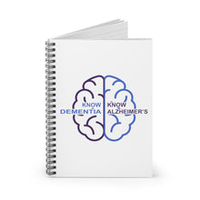 Load image into Gallery viewer, White Spiral Notebook - Know Dementia | Know Alzheimer’s
