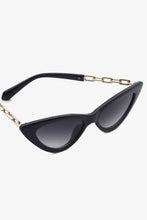 Load image into Gallery viewer, Chain Detail Cat-Eye Sunglasses
