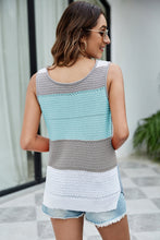 Load image into Gallery viewer, Color Block Slit Knit Tank
