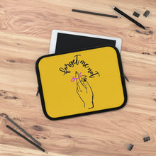 Load image into Gallery viewer, Yellow Laptop Sleeve - Forget me (k)Not
