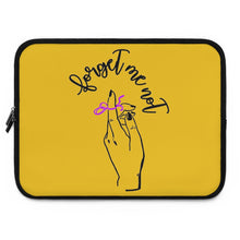 Load image into Gallery viewer, Yellow Laptop Sleeve - Forget me (k)Not
