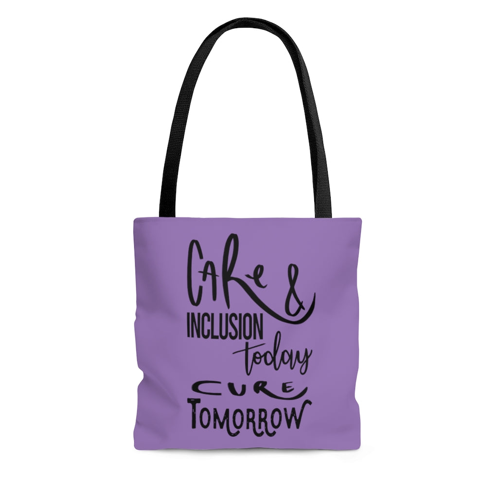 Purple Tote Bag - Care & Inclusion