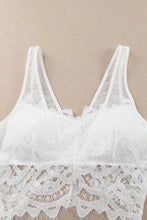 Load image into Gallery viewer, Lace Crochet Wide Strap Bralette
