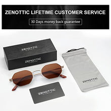 Load image into Gallery viewer, ZENOTTIC Small Octagonal Polarized Sunglasses for Women Men Hippie Metal Frame Retro Rectangle Sun Glasses
