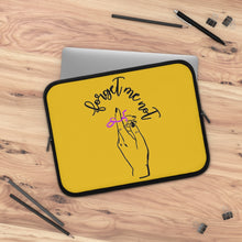 Load image into Gallery viewer, Yellow Laptop Sleeve - Forget me (k)Not
