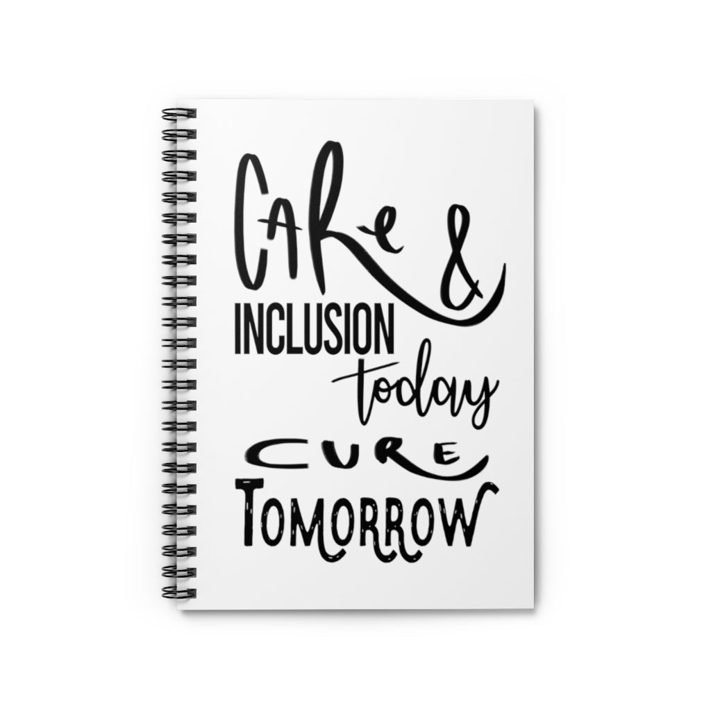 White Spiral Notebook - Care & Inclusion