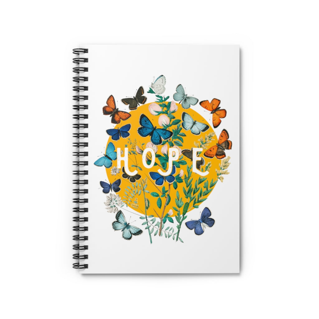 White Spiral Notebook - Hope