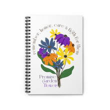 Load image into Gallery viewer, White Spiral Notebook - Promise Garden Flowers
