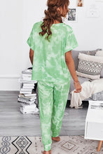 Load image into Gallery viewer, Tie-Dye V-Neck Tee and Joggers Lounge Set
