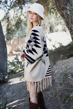 Load image into Gallery viewer, Leto Muir Woods Geometric Print Cardigan
