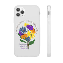 Load image into Gallery viewer, White Phone Case - Promise Garden Flowers
