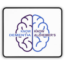 Load image into Gallery viewer, White Gaming Mouse Pad - Know Dementia | Know Alzheimer’s
