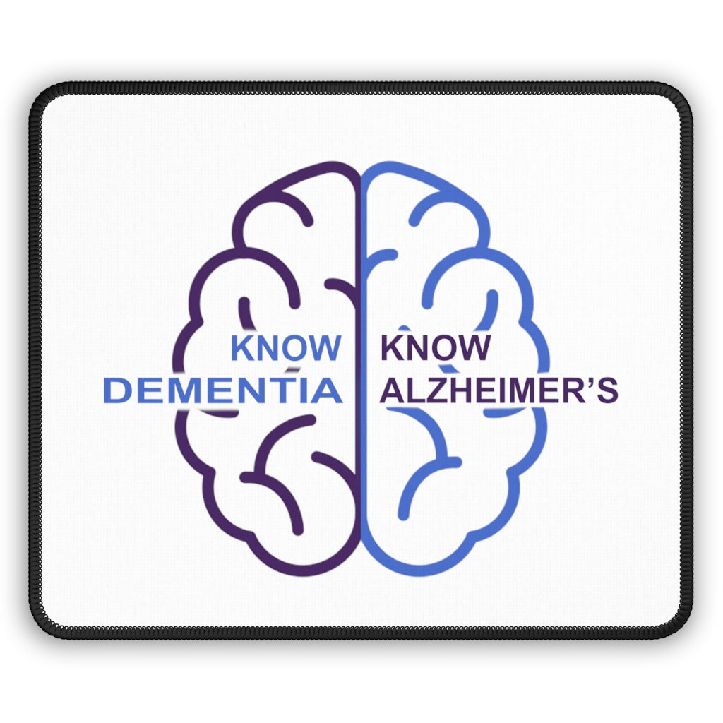 White Gaming Mouse Pad - Know Dementia | Know Alzheimer’s