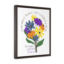 Load image into Gallery viewer, Premium White Framed Canvas - Promise Garden Flowers
