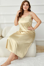 Load image into Gallery viewer, Plus Size Tie-Shoulder Midi Night Dress
