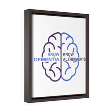 Load image into Gallery viewer, Premium White Framed Canvas - Know Dementia | Know Alzheimer’s
