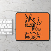 Load image into Gallery viewer, Orange Gaming Mouse Pad - Care &amp; Inclusion
