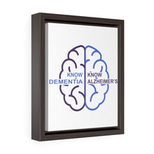 Load image into Gallery viewer, Premium White Framed Canvas - Know Dementia | Know Alzheimer’s
