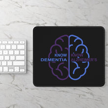 Load image into Gallery viewer, Black Gaming Mouse Pad - Know Dementia | Know Alzheimer’s
