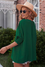 Load image into Gallery viewer, Round Neck Dolman Sleeve Textured Blouse
