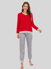 Load image into Gallery viewer, Long Sleeve Top and Polka Dot Pants Set
