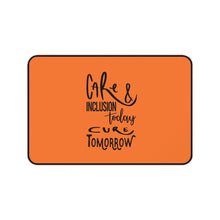 Load image into Gallery viewer, Orange Desk Mat - Care &amp; Inclusion
