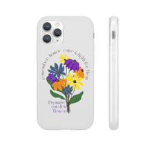 Load image into Gallery viewer, White Phone Case - Promise Garden Flowers
