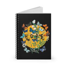 Load image into Gallery viewer, Black Spiral Notebook - Hope
