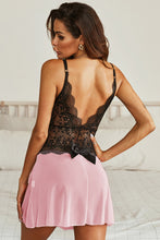 Load image into Gallery viewer, Lace Mesh Open Back Babydoll
