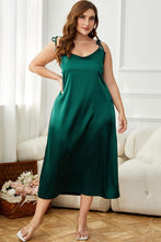 Load image into Gallery viewer, Plus Size Tie-Shoulder Midi Night Dress
