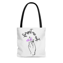 Load image into Gallery viewer, White Tote Bag - Forget me (k)Not
